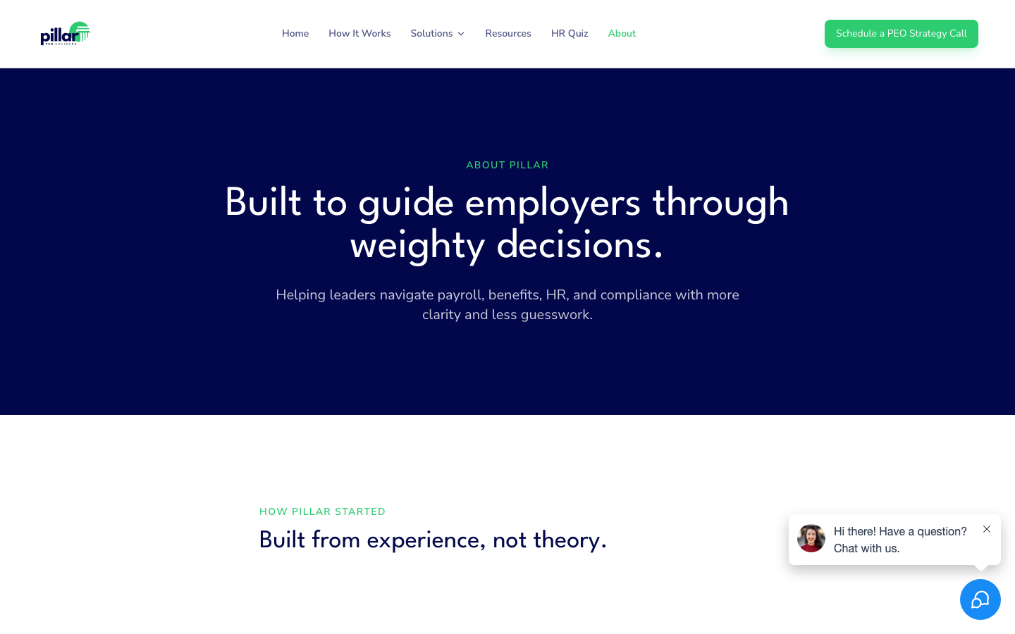 About page hero